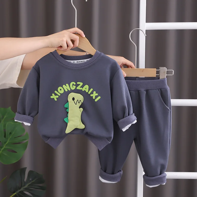 TZ1024 Wholesale Fashion Children Autumn Clothes Long Sleeved Clothes for Kids Boys Girls Spring Cotton Fashionable Clothes