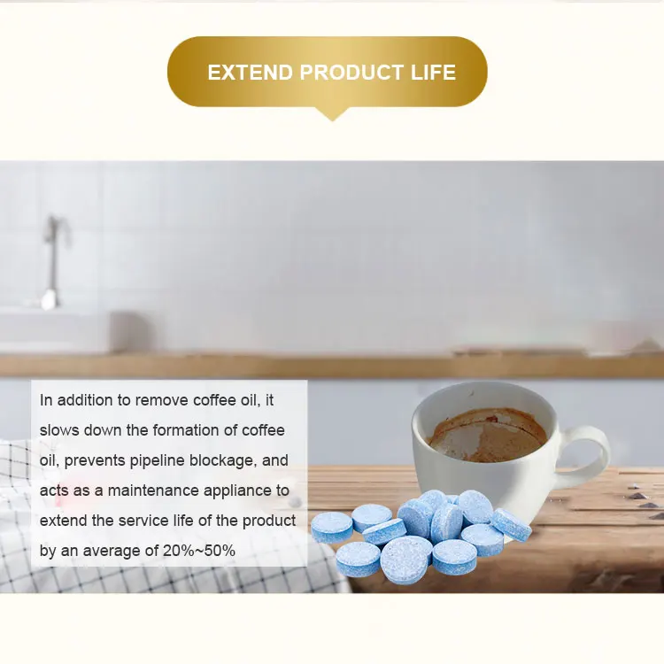 Coffee Machine Cleaner Tablet Coffee Grease Remover Cleaner for Coffee Machines And Espresso Machines