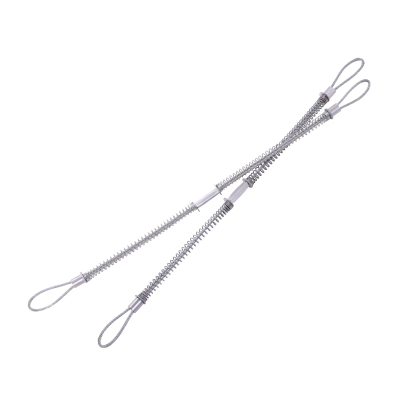 CT factory whip check rope  Prevent to take off the chain Spring safety cable