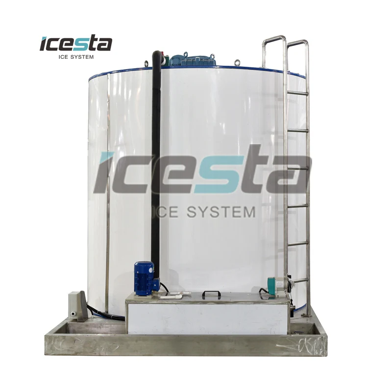 ICESTA seawater flake ice machine drum for ammonia system