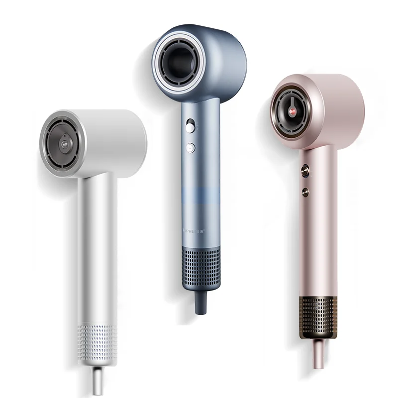 Hair Dryer - 120000 RPM High-Speed Brushless Motor Negative Ionic Blow Dryer for Fast Drying, Low Noise Hair Dryer with Nozzle