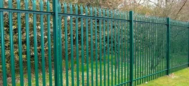 Construction Protective Palisade Steel Galvanized Palisade Picket Steel Fence