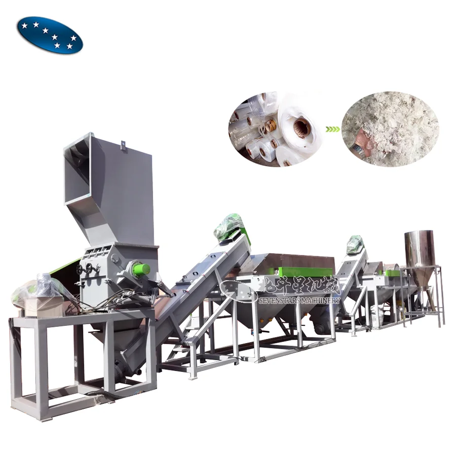 Высококачественная линия машины для переработки пп пэ пластиковой пленки по низкой цене