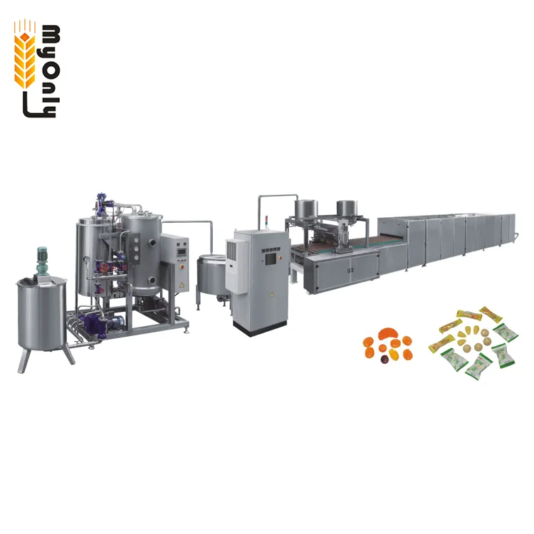 Industrial Full Automatic Lollipop Making Machine Sweet Hard Lollipop Production Line