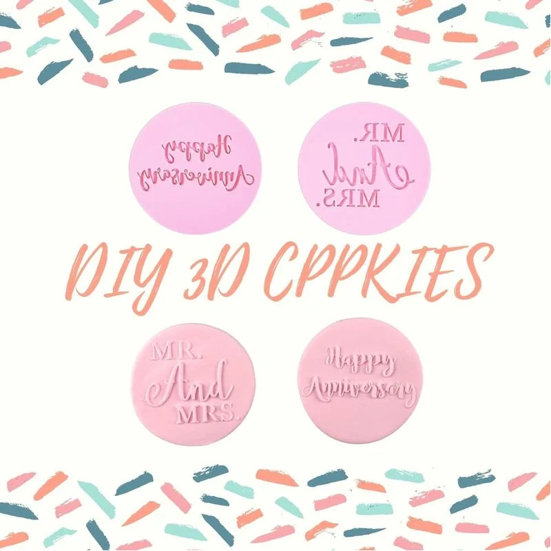 Выпечка печенья украшение торта/Сахарная паста/Кекс с днем рождения Фондант тиснение 3D дизайн штамп