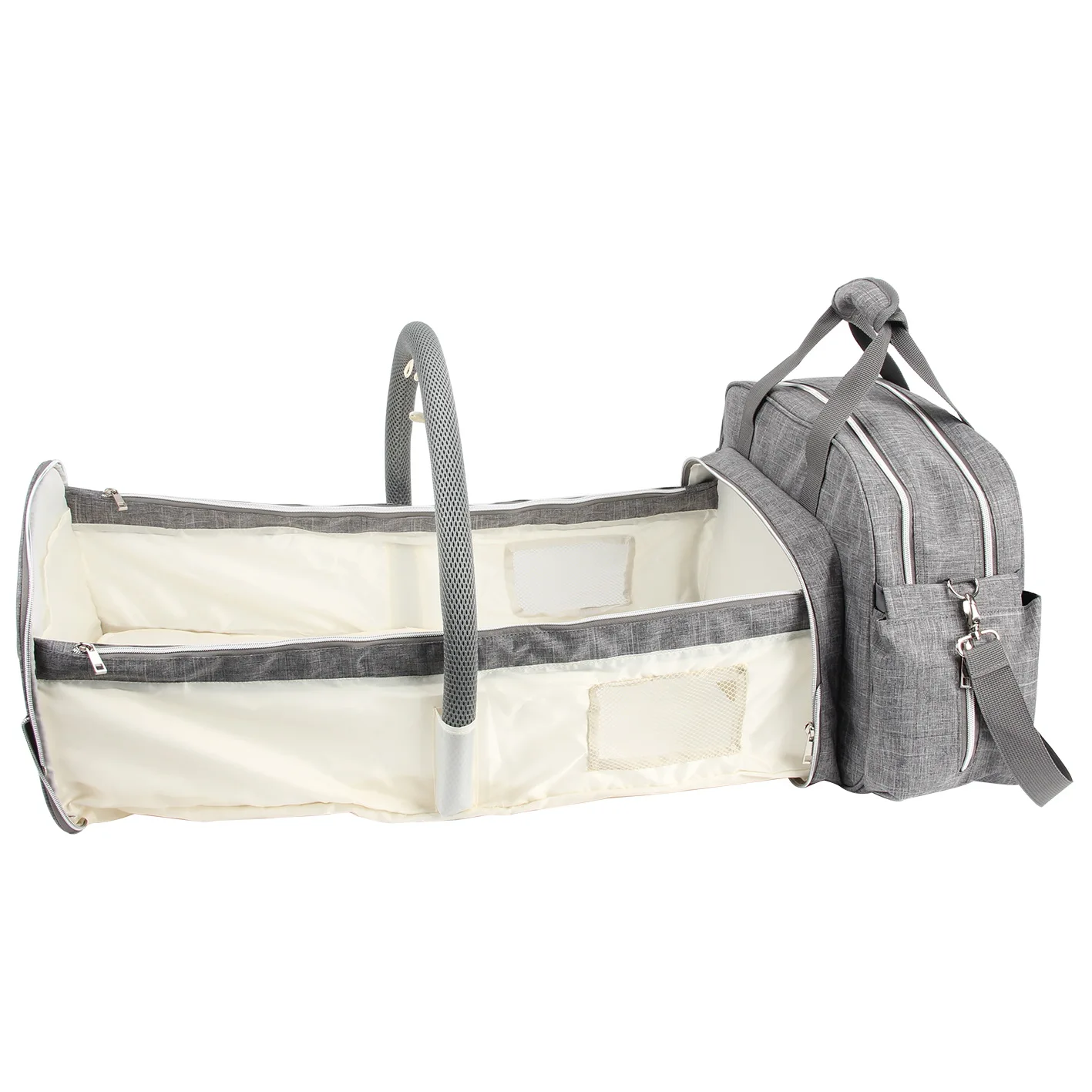 Пользовательские большой емкости водонепроницаемые сумки для подгузников для мам сумка для детских подгузников с изменением кровать