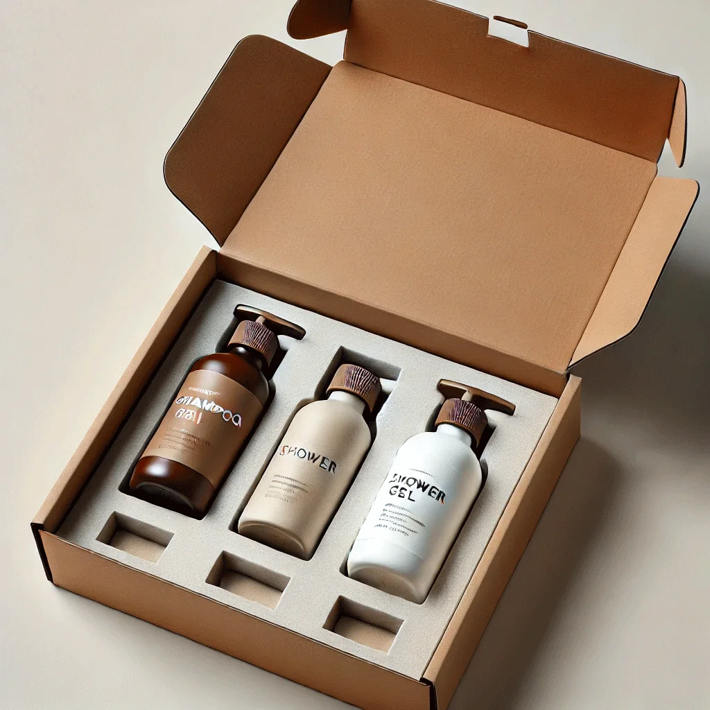 recyclable boite cadeau craft emballage boutique rigid cardboard hair conditioner shampoo packaging paper box with eva insert