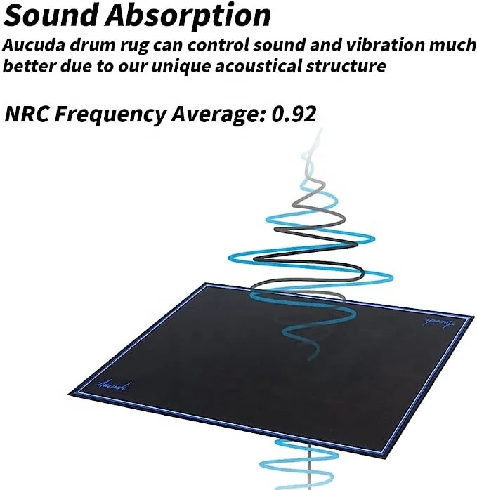 Professional Musical Instrument Bass Drum Snare Blanket Electronic Drum Kit Rugs
