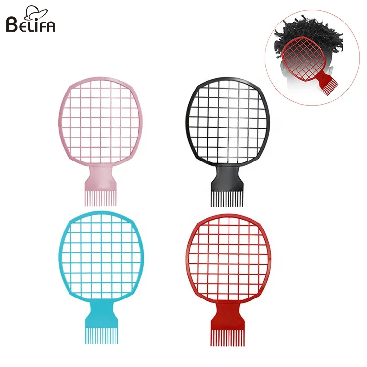 Barbershop barber twist it up hairdressing professional afro black men women coil curl hair styling brush twist comb