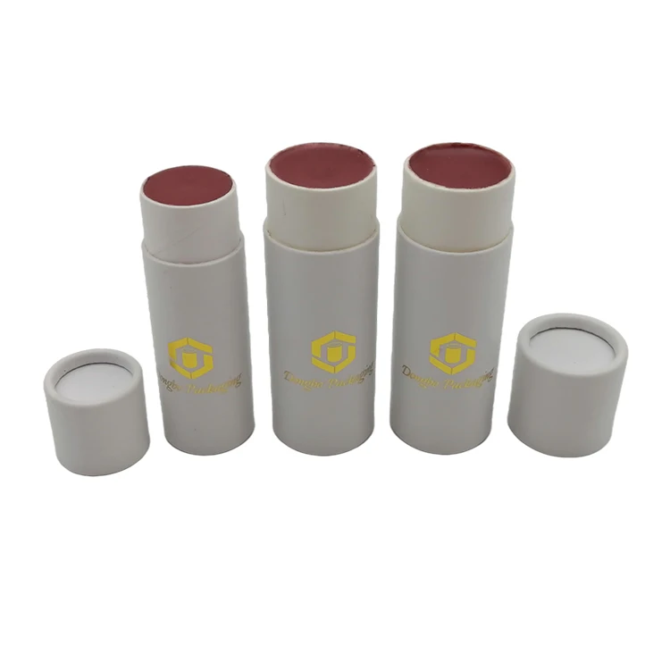 Biodegradable Lip Balm Push Up Tubes Deodorant Containers For Lipstick