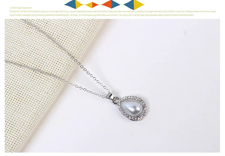 New Fashion Dubai Faux Pearl Necklace Earring bridal  wedding jewelry sets