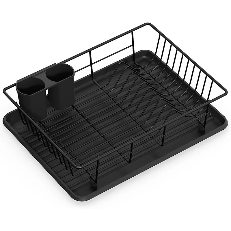 Wholesale Kitchen Organizer Plate Drying Rack Storage Holders Wire Dish Drainer Rack Stainless Steel Escurridor De Platos