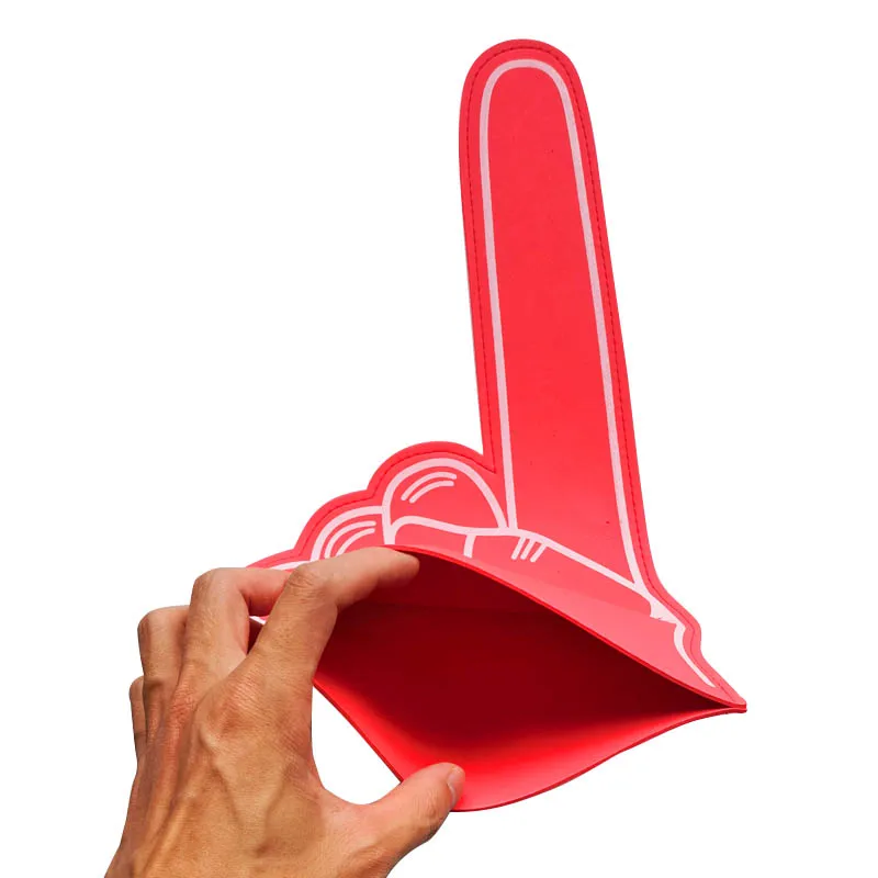 Professional Sponge Cheering Foam Hand Custom Logo Goam Finger Cheering Gloves