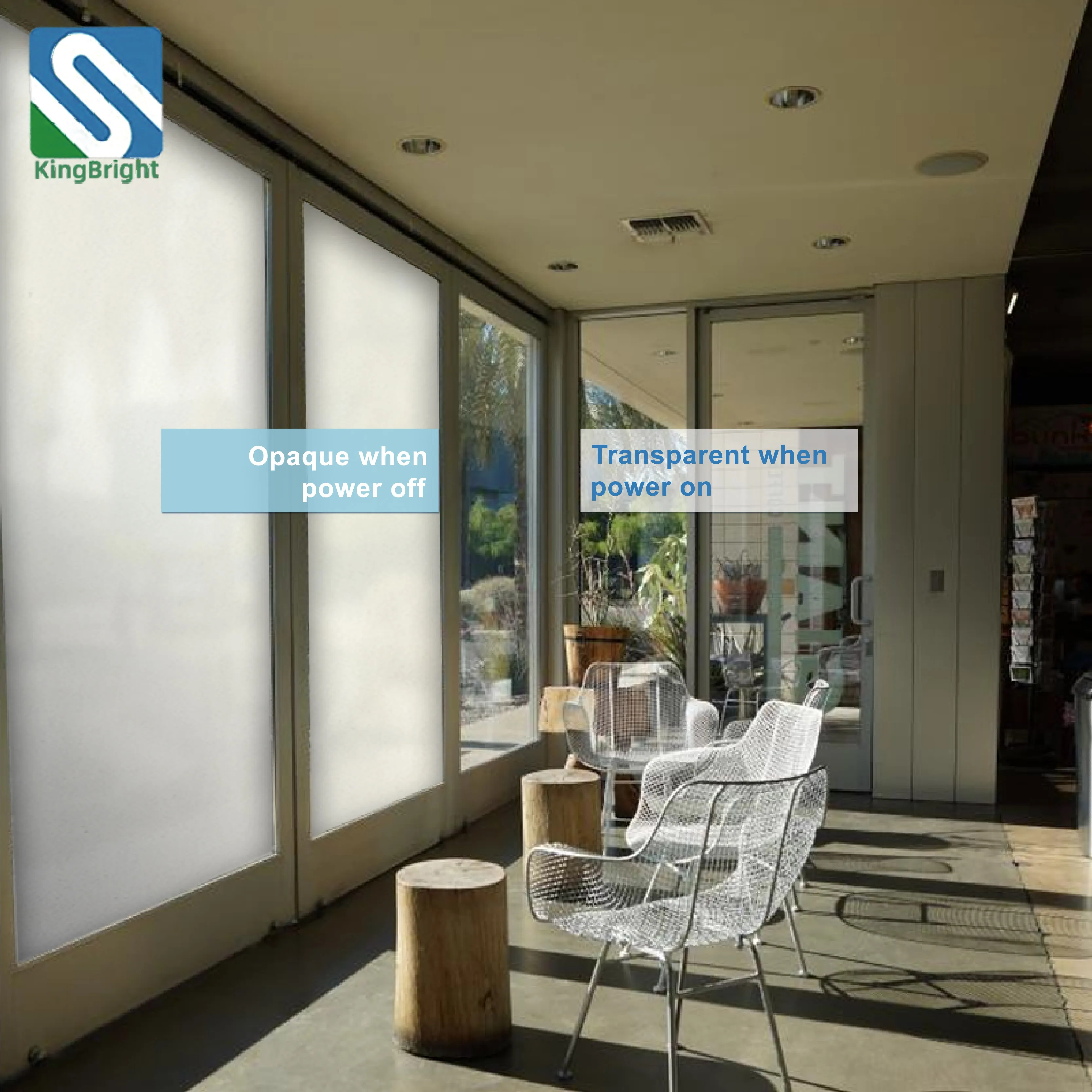 Liquid crystal privacy protection magic pdlc smart glass film electric tinting glass film