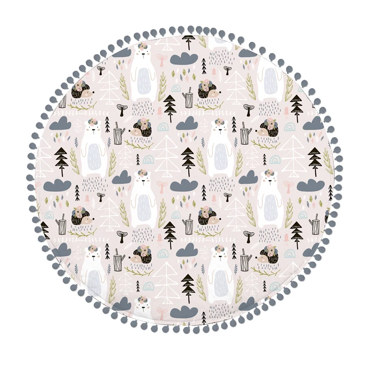 12 модных дизайнов моющийся комфортный игровой коврик для детей