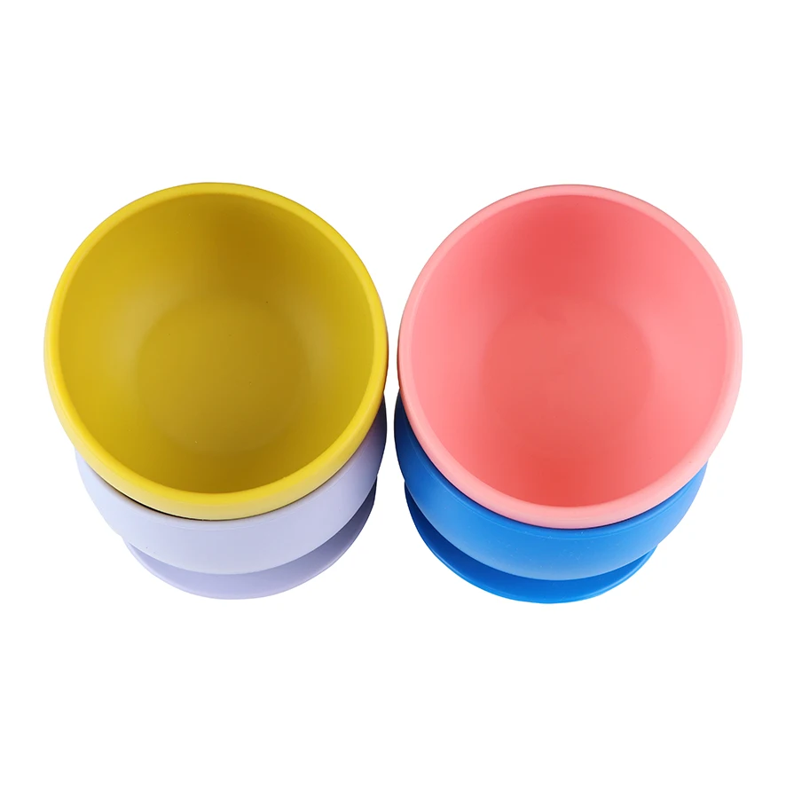 Silicone children feeding cutlery dog eating training auxiliary food bowl pet silicone bowl