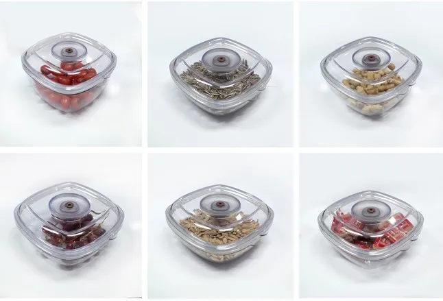 Emiliya factory  vacuum sealing food canister EVC-2L BPA FREE Plastic Foodsaver Vacuum Sealer Food Storage Canister