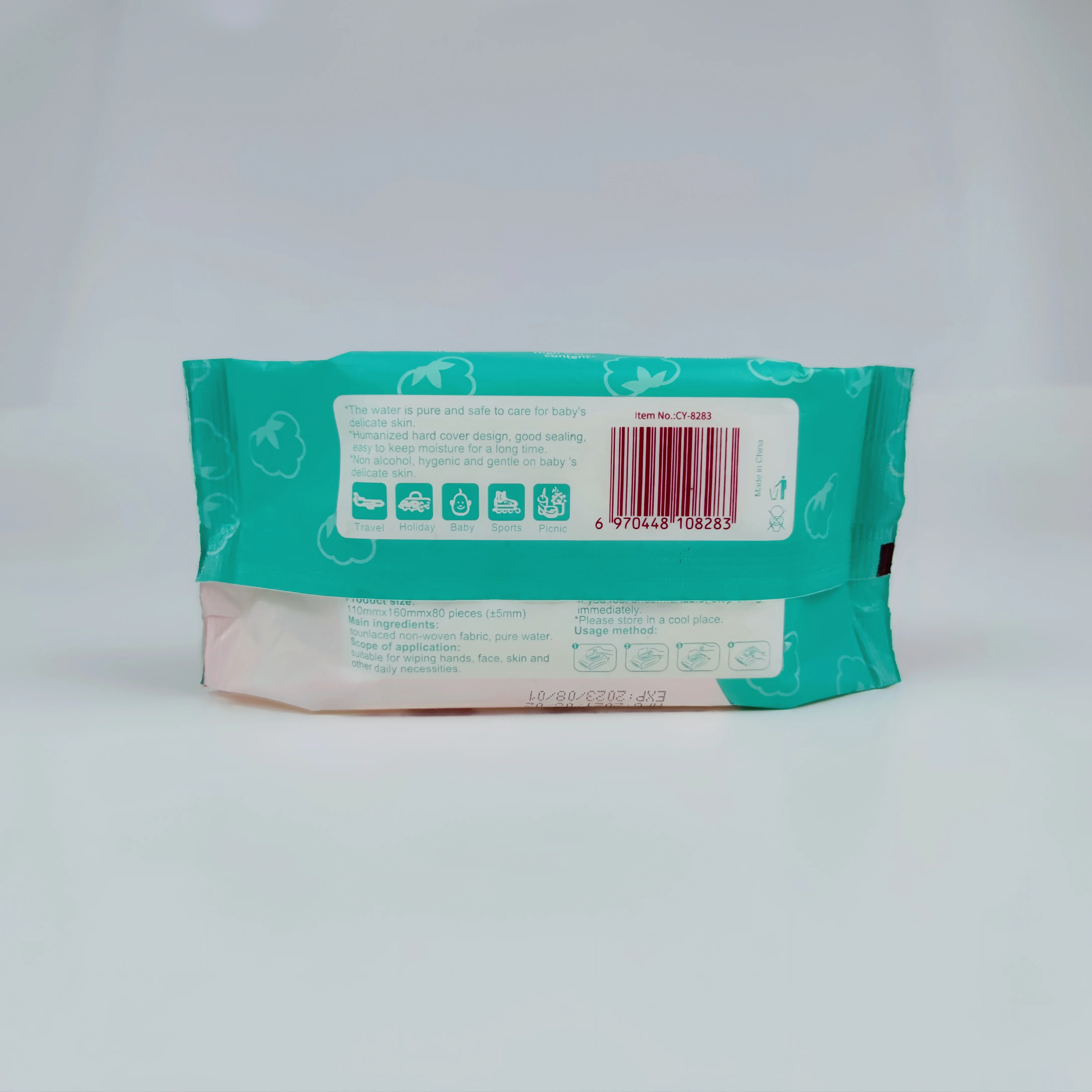 Wholesale  Spunlaced Nonwoven  Soft Cleaning Baby Wipes