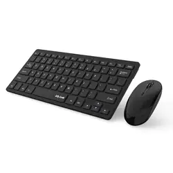 Jelly Comb Wireless Keyboard and Mouse Combo 2.4G Slim Compact Quiet Small Keyboard and Mouse for Windows Laptop PC Notebook