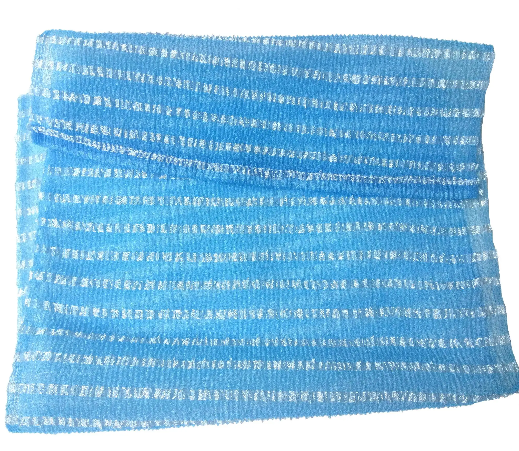 Bathroom Product Exfoliating Wash Cloth Colour Stripe White and Green Korea Beauty Cloth