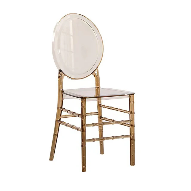 Wholesale Cheap Bulk Polycarbonate Wedding Chair Acrylic Resin Crystal Transparent Party Event Chair Hot Selling Ghost Chair