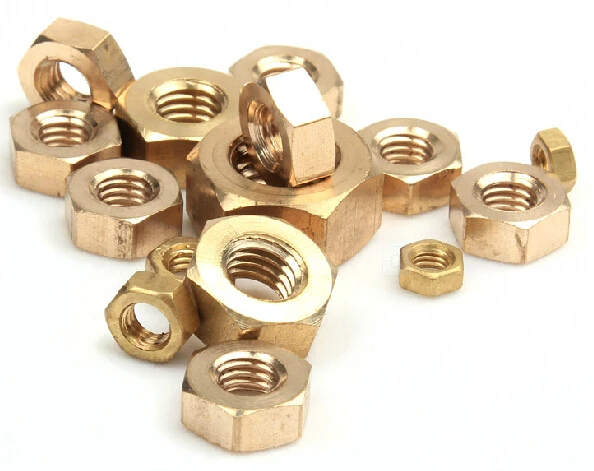M8 M10 M12 M20 Brass Hex Nut DIN933 Copper Nut
