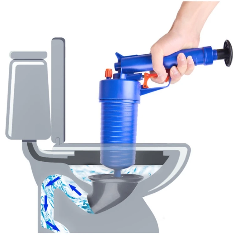 Factory price Kitchen Toilet High Pressure Drain Pipes Sinks Air Power Blaster Cleaner Plunger Clog Remover