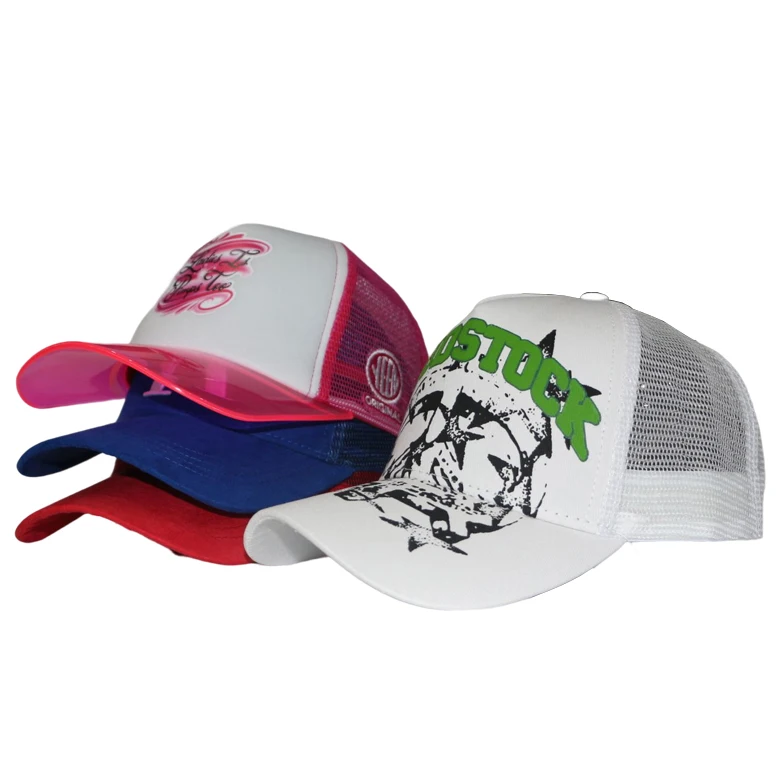 Personalized Sports 5 Panels Print Logo Custom Soft Trucker Hats Running Hiking Plain Outdoor Protect Mesh Breathable Cap