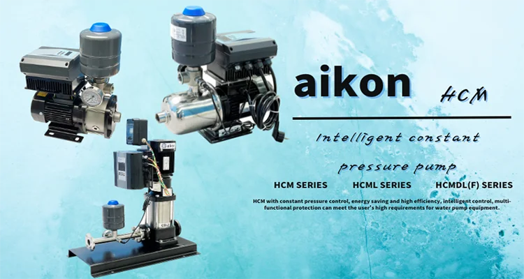 Horizontal vfd inverter controlled High efficiency integrated constant pressure multistage water booster pumps