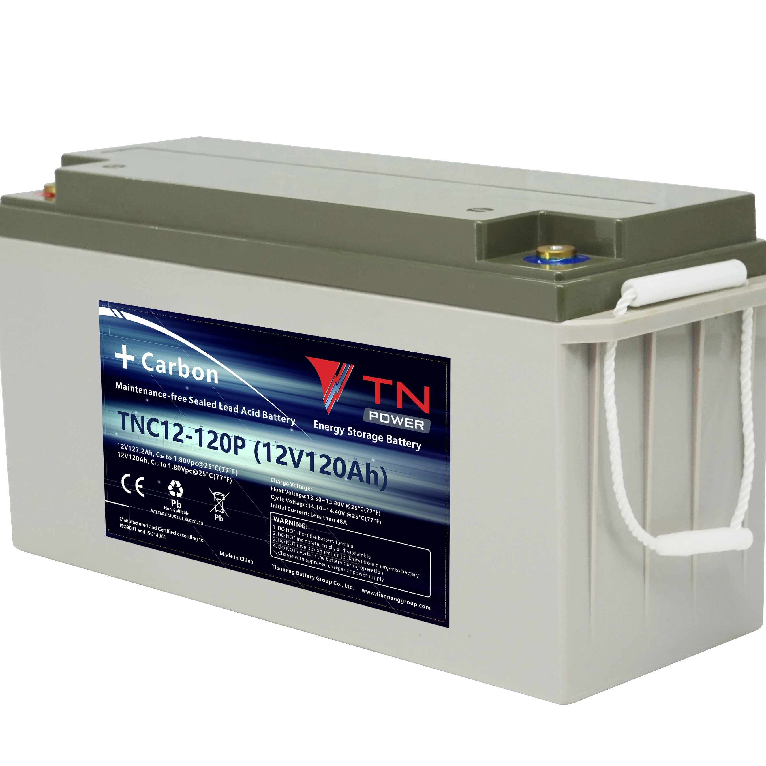 
12V 120Ah Rechargeable Battery Pb C Battery Made in China Solar Energy lead carbon battery storage system 