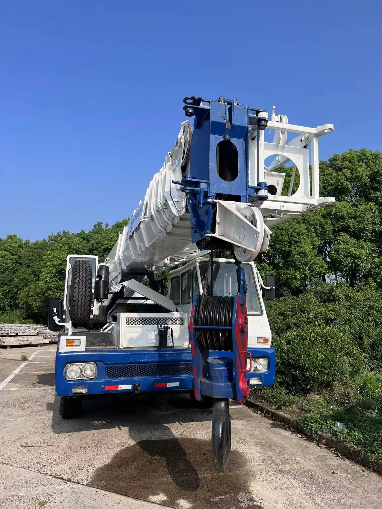 used Japan TG500E Mounted Truck Crane  QY50K QY70K Original 50 Ton