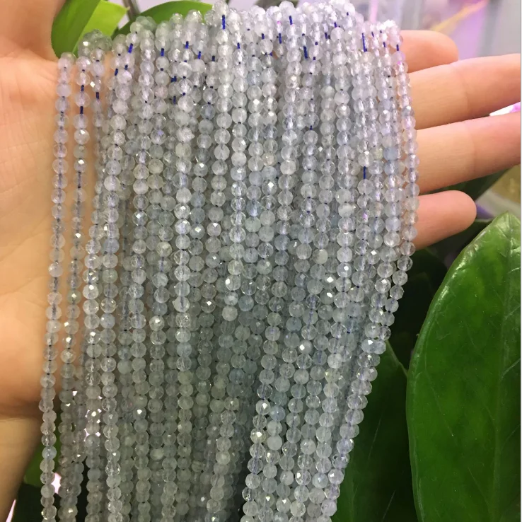 
Высокое качество круглой гранями с плоской обратной стороной синий свободные бусины 