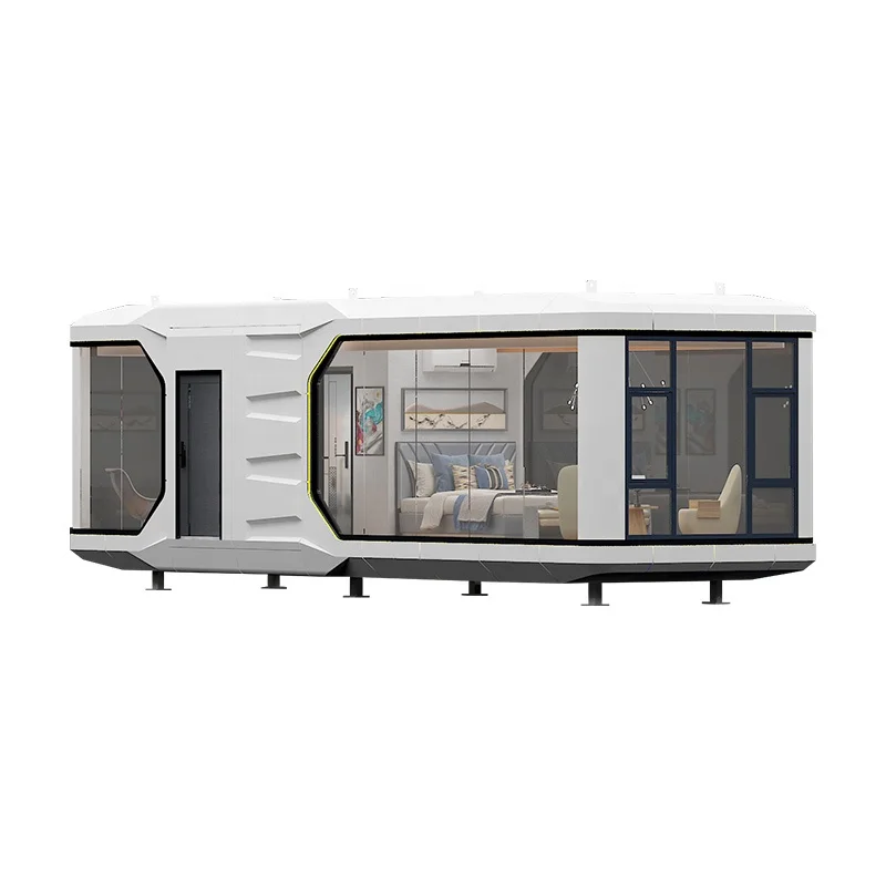 Factory custom 1100X330X320cm capsule bed room hotel cabin modular space house capsule complete units top selling