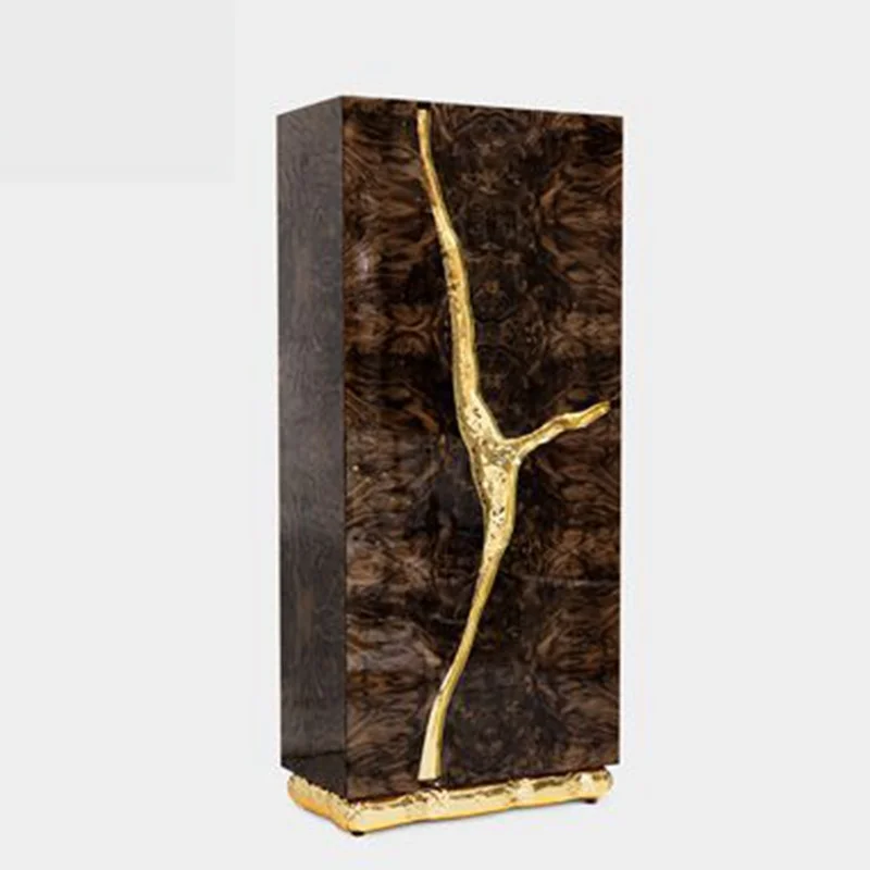 High Quality Luxury Home Furniture Set Living Room Cabinet Unique Designs Wood Veneer Wine bar Cabinet