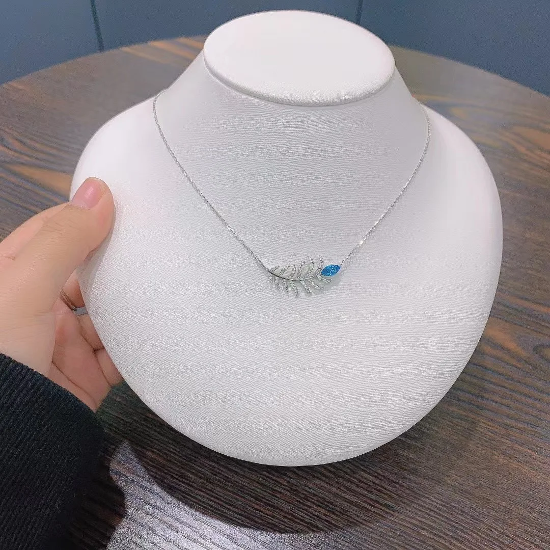 Hot Fashion Ins Fine Jewelry Wholesale 925 Sterling Silver 18k Gold Plated Zirconia Jewelry Pendant Necklaces For Women