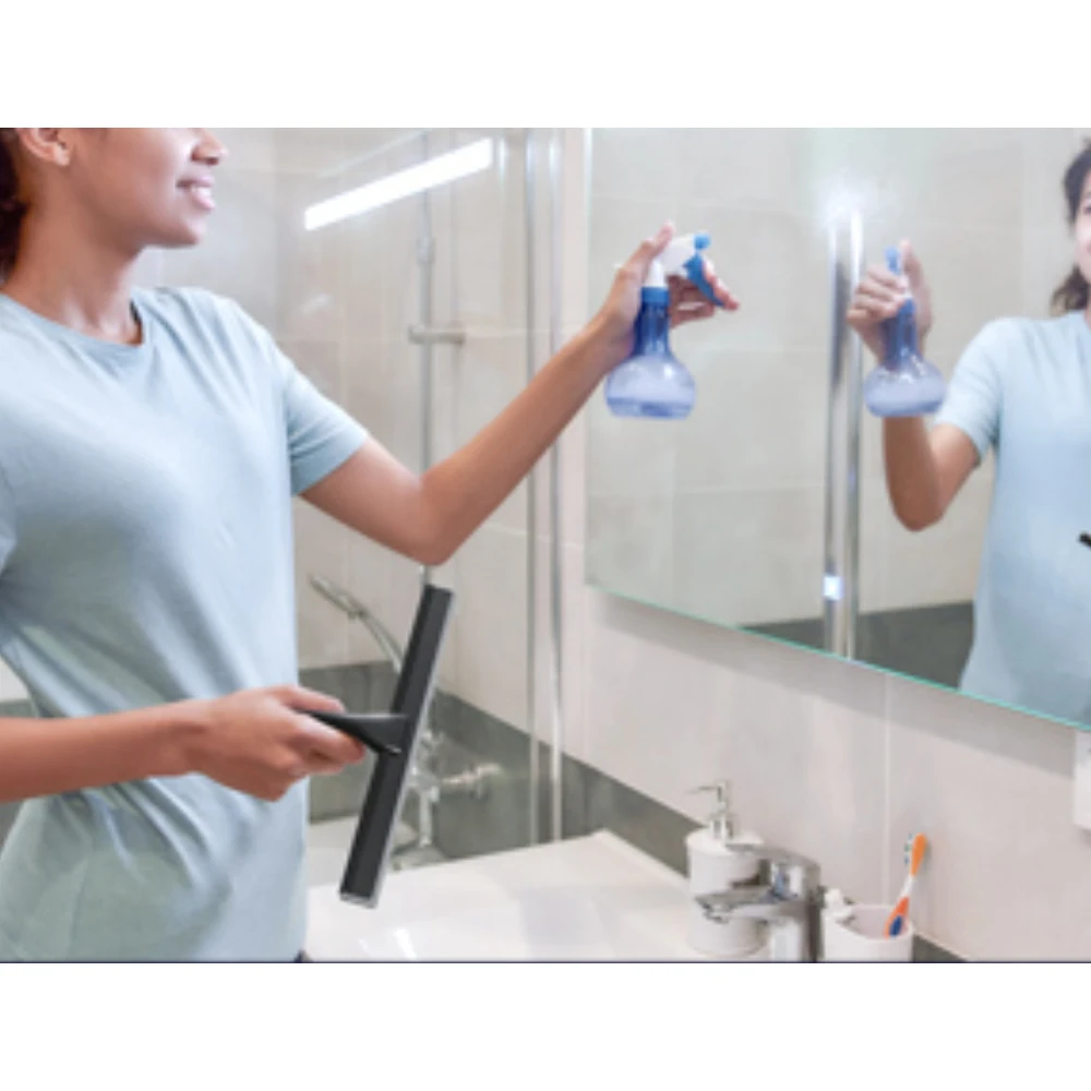 14 inches household Mirror Silicone Squeegee for Shower Glass Door black shower squeegee household