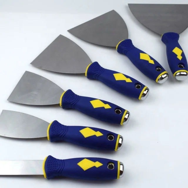 Carbon yellow spatula with blue and yellow rubber handle Online Store Angle Sash  Purdy Style