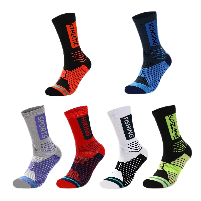BY Oct2501make your own table design soccer socks basketball socks anti-slip grip printing socks for sports running athlet