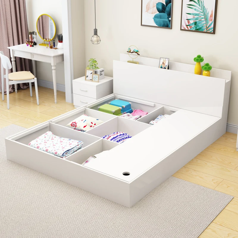 
modern bedroom furniture Board type bed The bed of cheap 