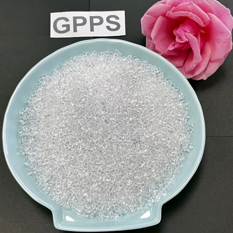 Solar resistant plastic raw materials high mobility virgin GPPS extruded grade plastic particles high dispersion uniformity