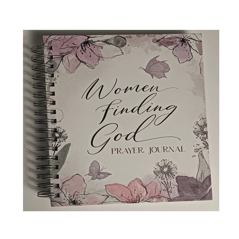 Scripture Devotional & Guided hardcover wire o 365 prayer journal notebook notepad diary planner book with tabs custom printing