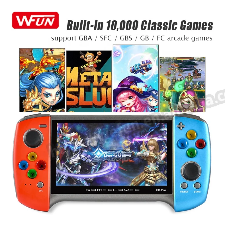 Портативная портативная игровая консоль X19 plus мини-Ретро система встроенные классические игры цветной TFT-экран для детей и