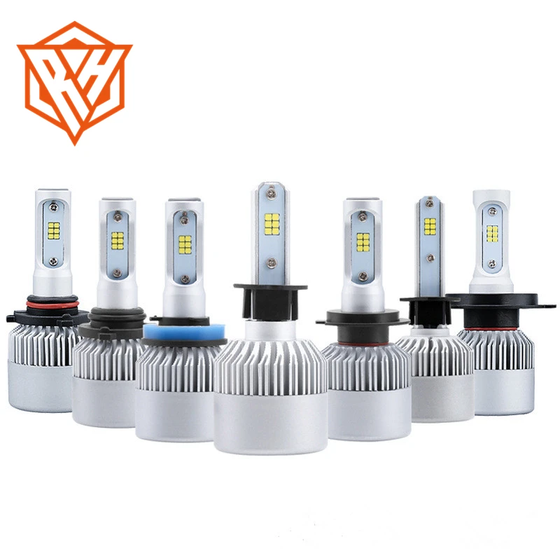 
S2 H4 H7 H13 H11 9005 9006 COB LED Headlight 72W 8000LM All In One Car LED Headlights Bulb Head Lamp Fog Light H1 H4 H7 H11 LED 