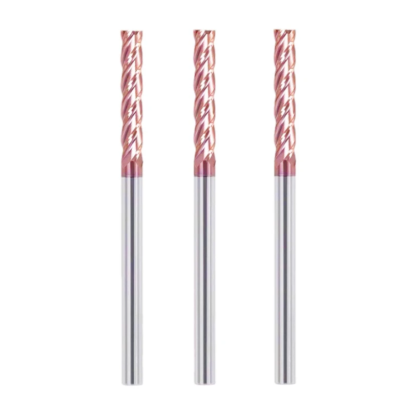 HRC55 4-Flute Tungsten Solid Carbide Ball Nose Bits for Lathe Machine Customizable OEM & ODM CNC Controlling End Mill Alloy Tool