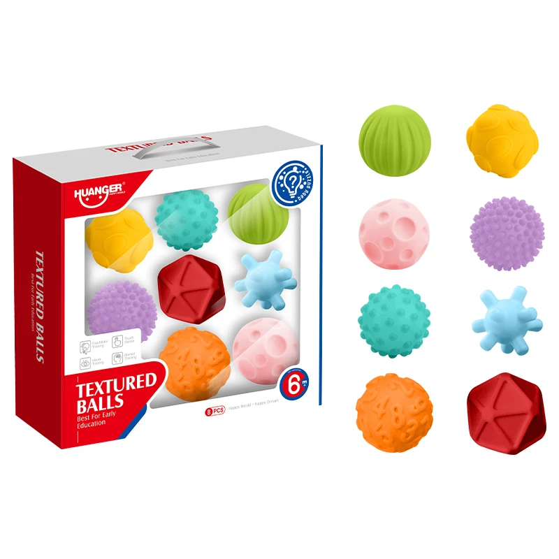Baby Gift Baby Custom-made Toy Tactile Sensory Balls Touch Baby Sensory Toys Soft Tactile Toys Ball 6 to 12 Months