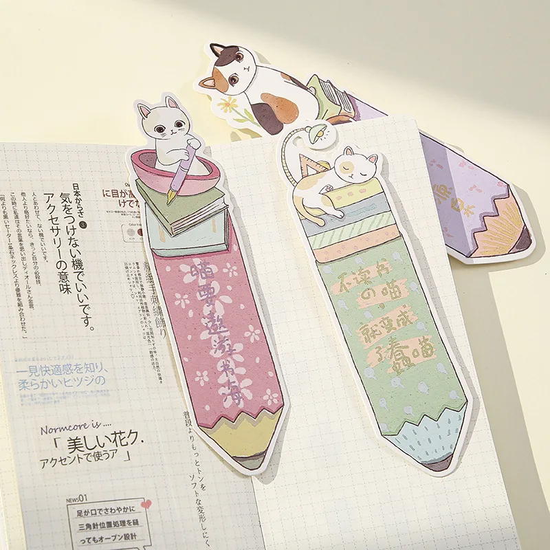 Zeecan High Quality Paper Marks Supplies Cute Fashion Paper Tag Bookmark For Books Stationery Paper Marks book mark