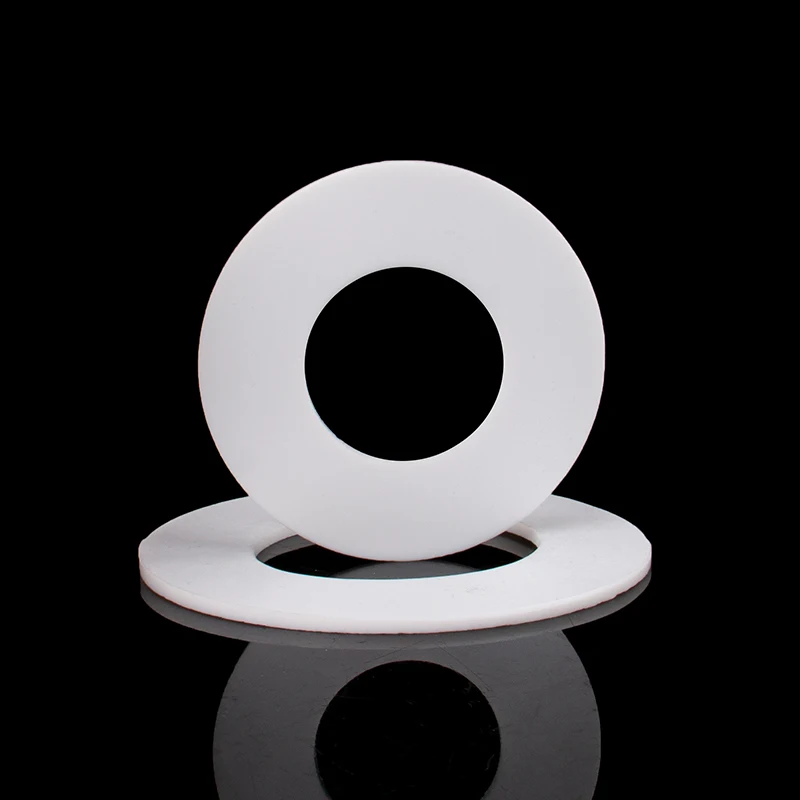 PTFE gasket custom processing high temperature PTFE flange plastic PTFE pressure gauge seals