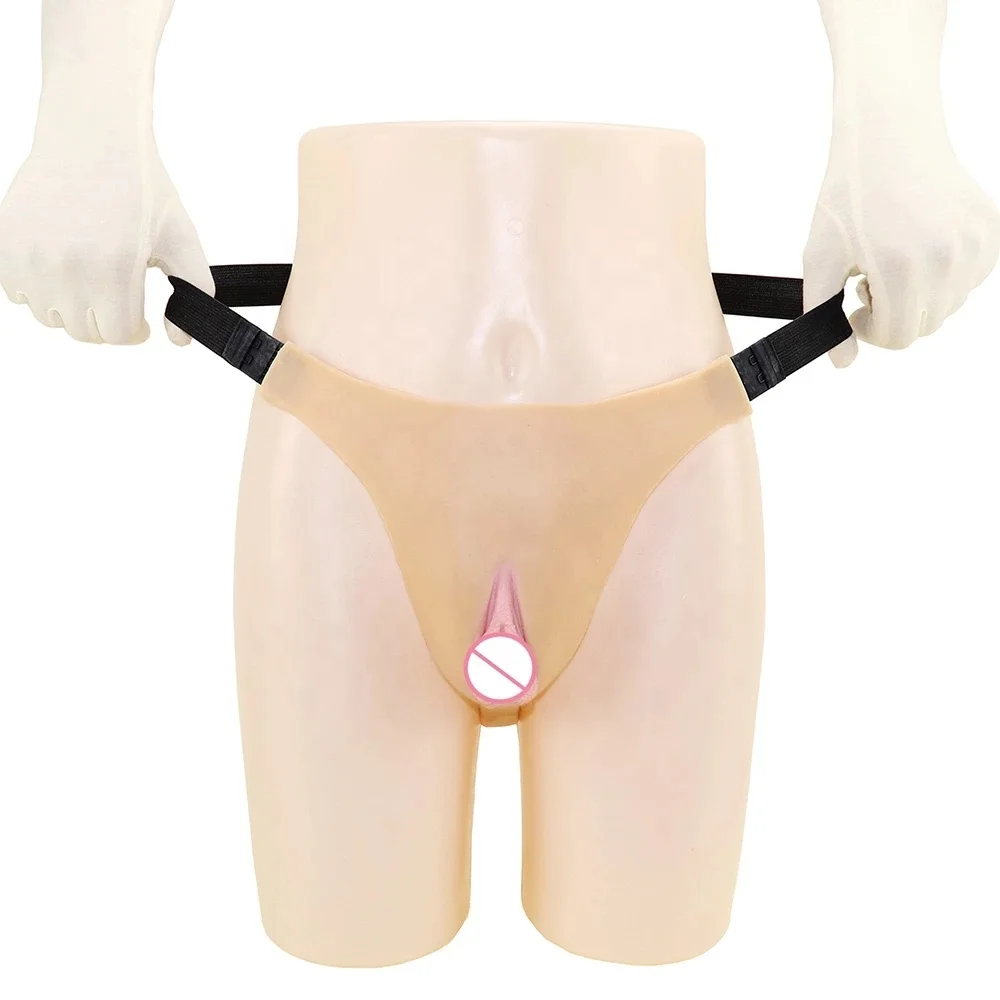 Realistic vagina panty real touch vagina for men Drag Queen vagina panty silicone crossdresser men