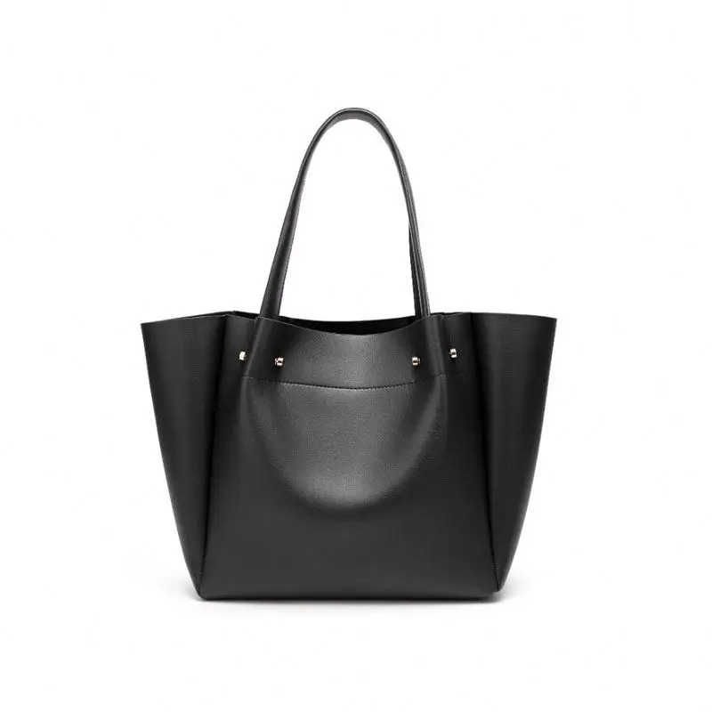2021 luxury fashion big size shoulder bag Simple and elegant Tote leather shopping  bag women handbags