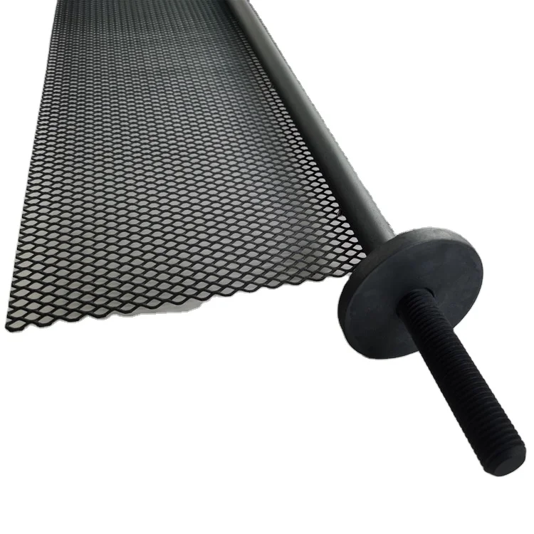 Mixed Ru-Ir-Ti oxide coated titanium anode for chlorine generator